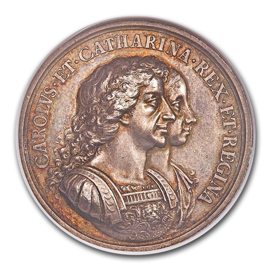 1670 English Colonization Silver Medal MS-63 NGC 1670 English Colonization Silver Medal MS-63 NGC